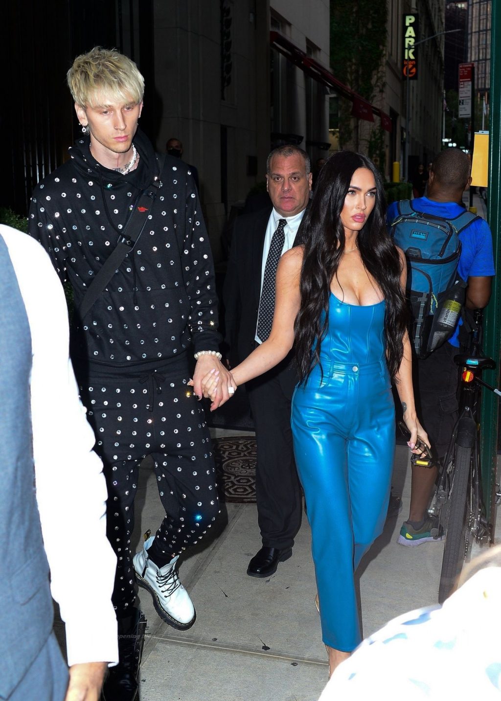 Megan Fox &amp; Machine Gun Kelly Hold Hands Heading Out in the Big Apple (7 Photos)