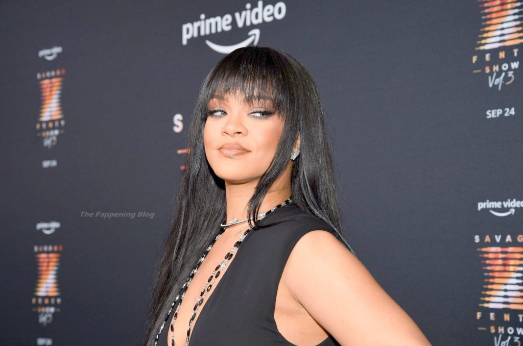 Rihanna Sets Pulses Racing in Sheer Lace Shorts and Stockings at Savage X Fenty Show Premiere in NYC (29 Photos)
