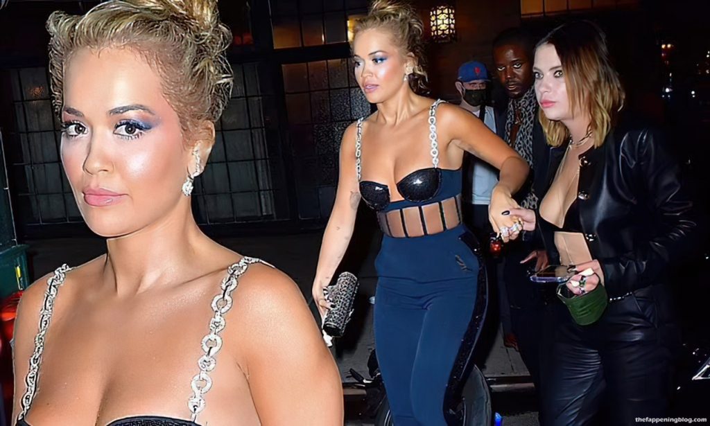 Rita Ora Smolders in a Blue Top While Ashley Benson Rocks a Leather Look in NYC (11 Photos)