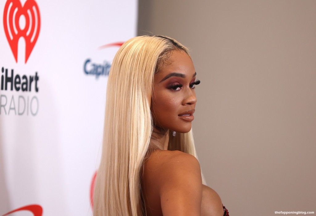 Saweetie Flaunts Her Boobs at the 2021 iHeartRadio Music Festival (32 Photos) [Updated]