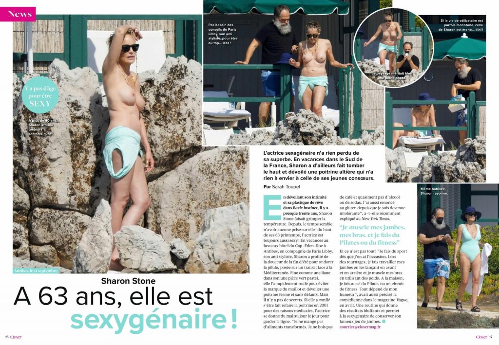 Sharon Stone Shows Her Nude Tits in France (9 Photos) [Updated]