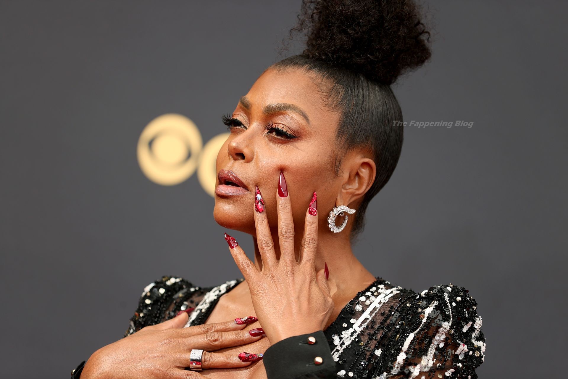 Taraji P Henson Shows Off Her Cleavage At The 73rd Primetime Emmy Awards In Los Angeles 22 