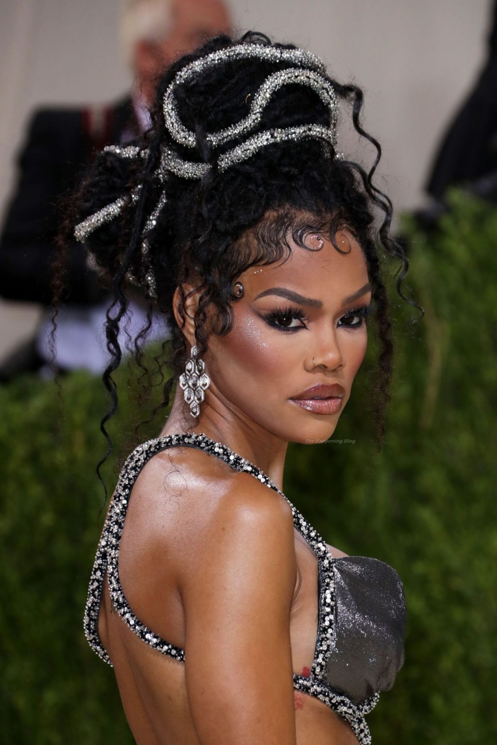 Teyana Taylor Shows Off Her Boobs and Legs at the 2021 Met Gala in NYC (4 Photos)