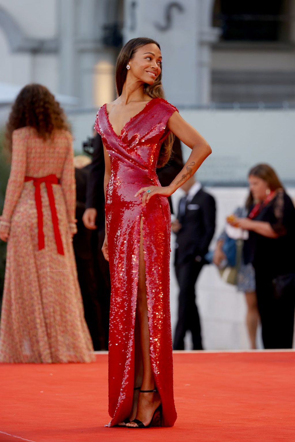 Zoe Saldana Looks Sexy on the Red Carpet at The 78th Venice International Film Festival (123 Photos)