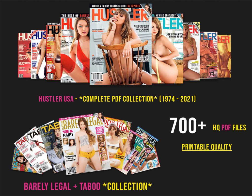 For The First Time Ever, Download The Complete Hustler Adult Magazine Digital Collection (1974 – 2021)
