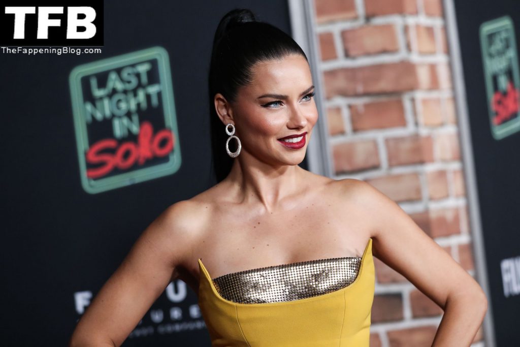 Adriana Lima Flaunts Her Sexy Legs at the “Last Night In Soho” Premiere in LA (31 Photos)