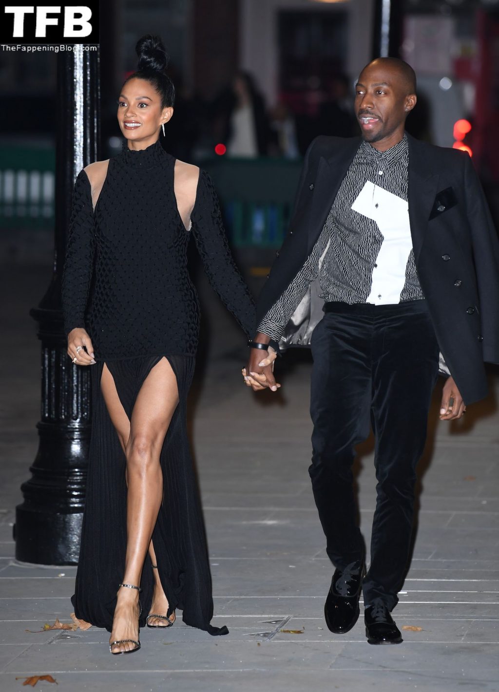 Alesha Dixon Looks Hot in Black as She Attends the British Vogue X Self-Portrait Party in London (36 Photos)