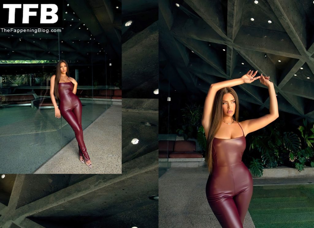Anastasia Karanikolaou Displays Her Beautiful Big Boobs in a Sexy Shoot for PrettyLittleThing X Stassie Campaign (24 Photos)