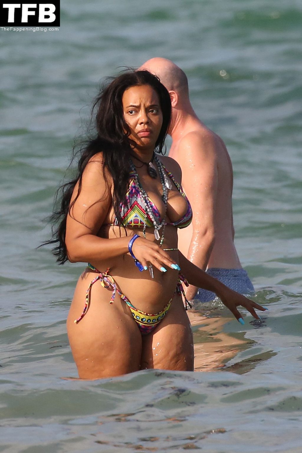 Angela Simmons Shows Off Her Curves on the Beach in Miami (18 Photos)