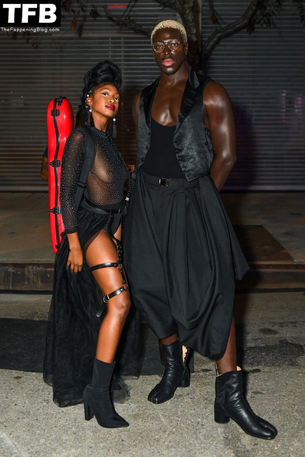 Bri Blvck Shows Off Her Nude Tits at The Event in New York (6 Photos)