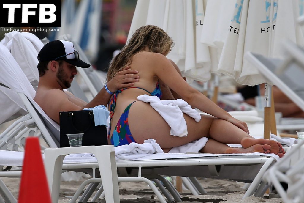 Josh Allen Hits the Beach with His Girlfriend Brittany Williams in Miami (33 Photos)
