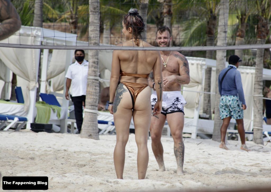 Cara Maria Sorbello &amp; Paulie Calafiore Show Off Their Ripped Bodies as They Play Beach Volleyball (36 Photos)