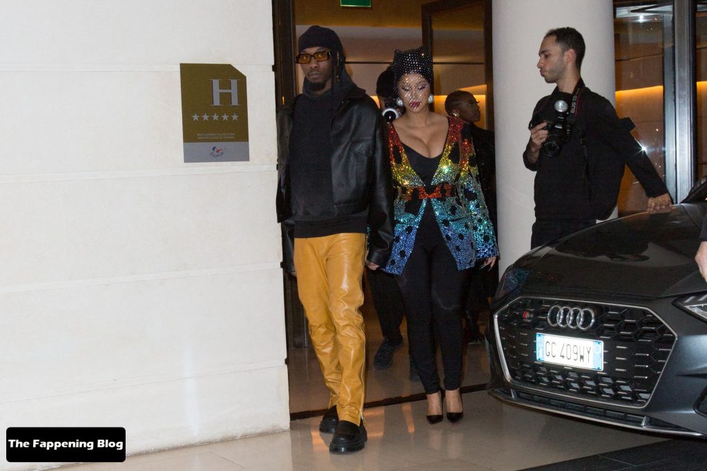 Cardi B Flaunts Her Sexy Cleavage in Paris (16 Photos)
