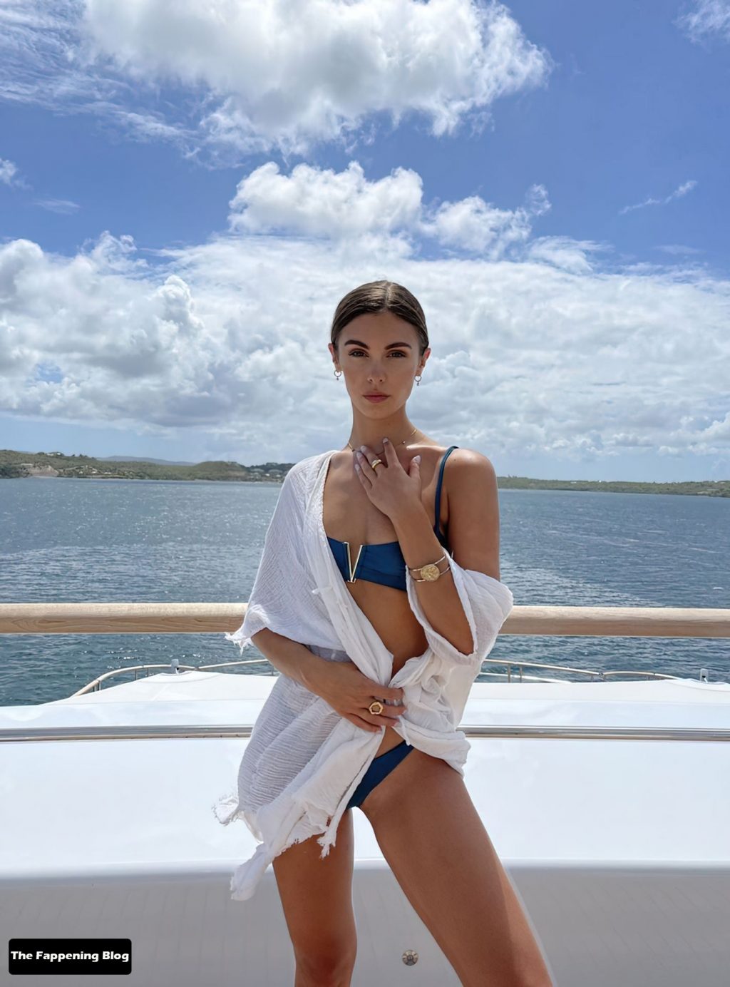 Carmella Rose Poses Topless on a Boat (6 Photos)