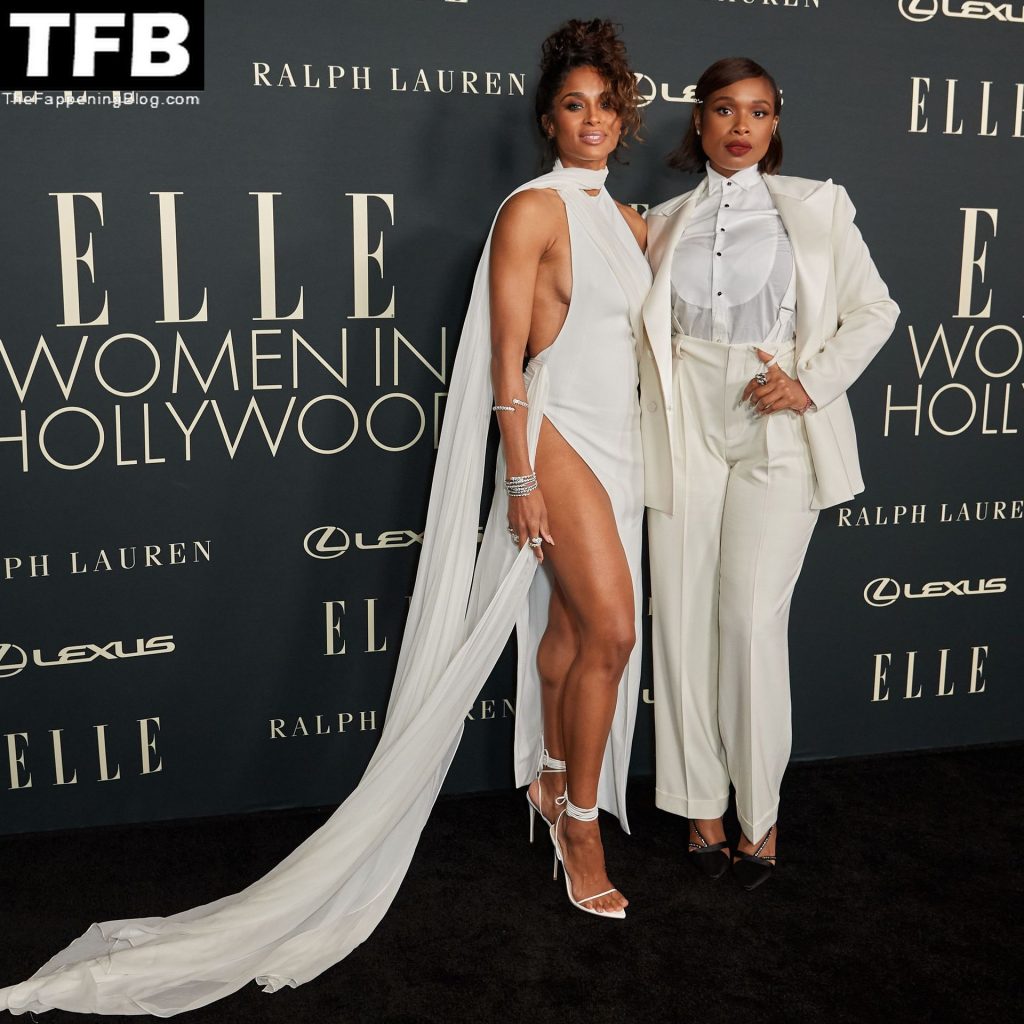 Ciara Stuns in All White at the 2021 Woman in Hollywood Event (40 Photos)