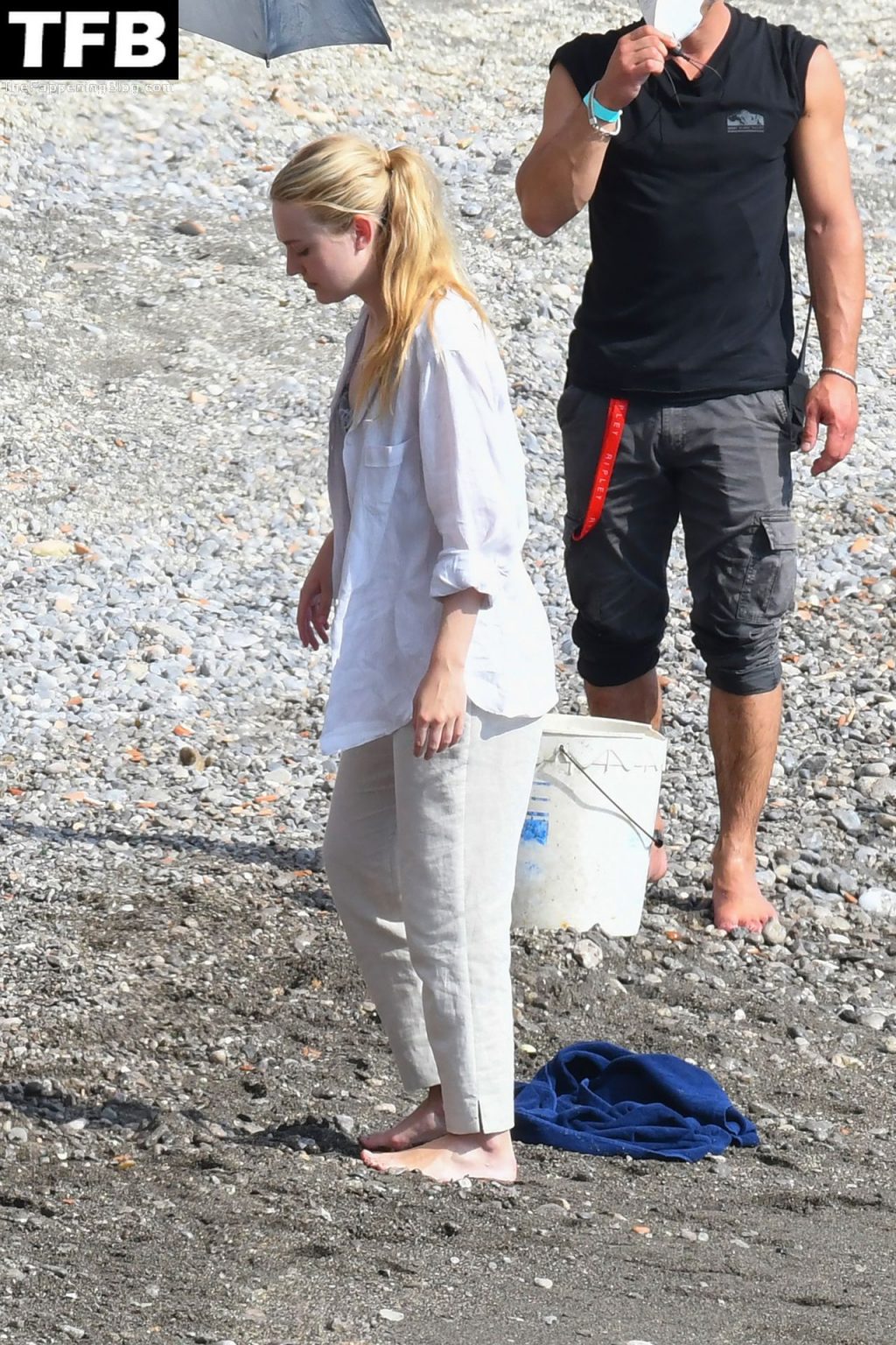 Dakota Fanning Look Cute in a Swimsuit Filming “Ripley” in Strani (48 Photos)