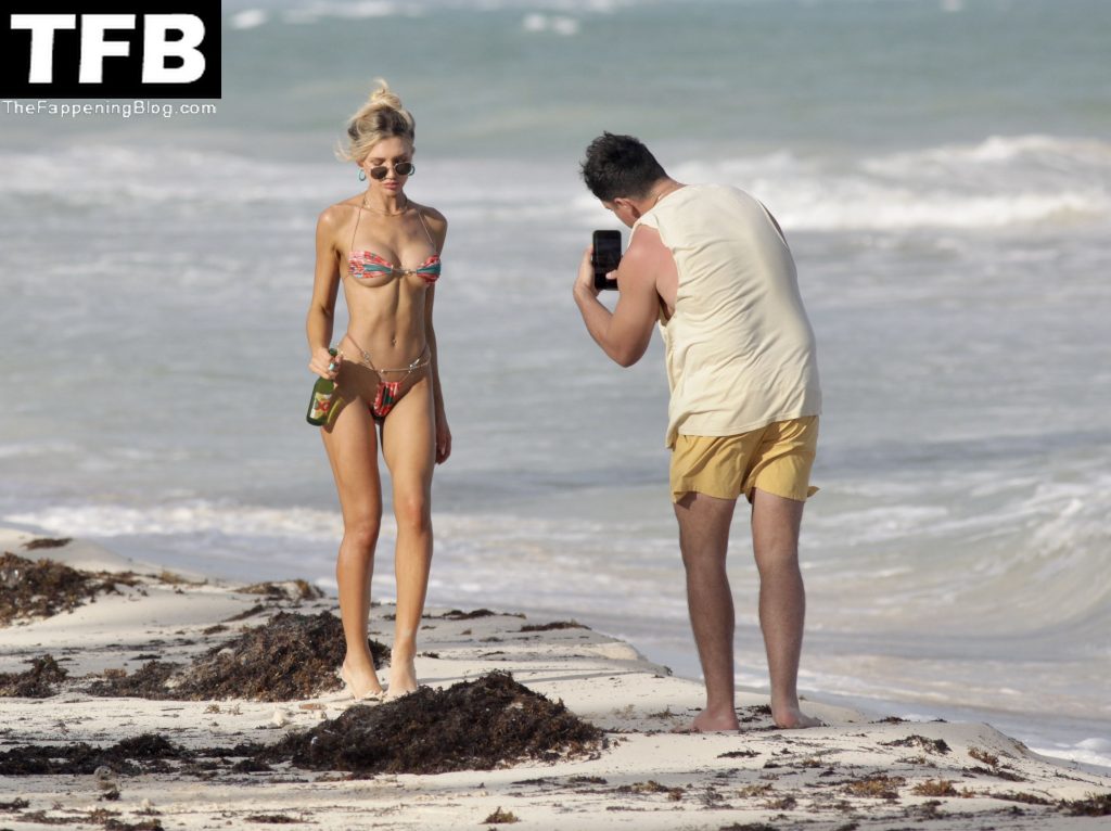 Gabrielle Epstein is Seen in a Tiny Bikini on the Beach in Tulum (44 Photos)