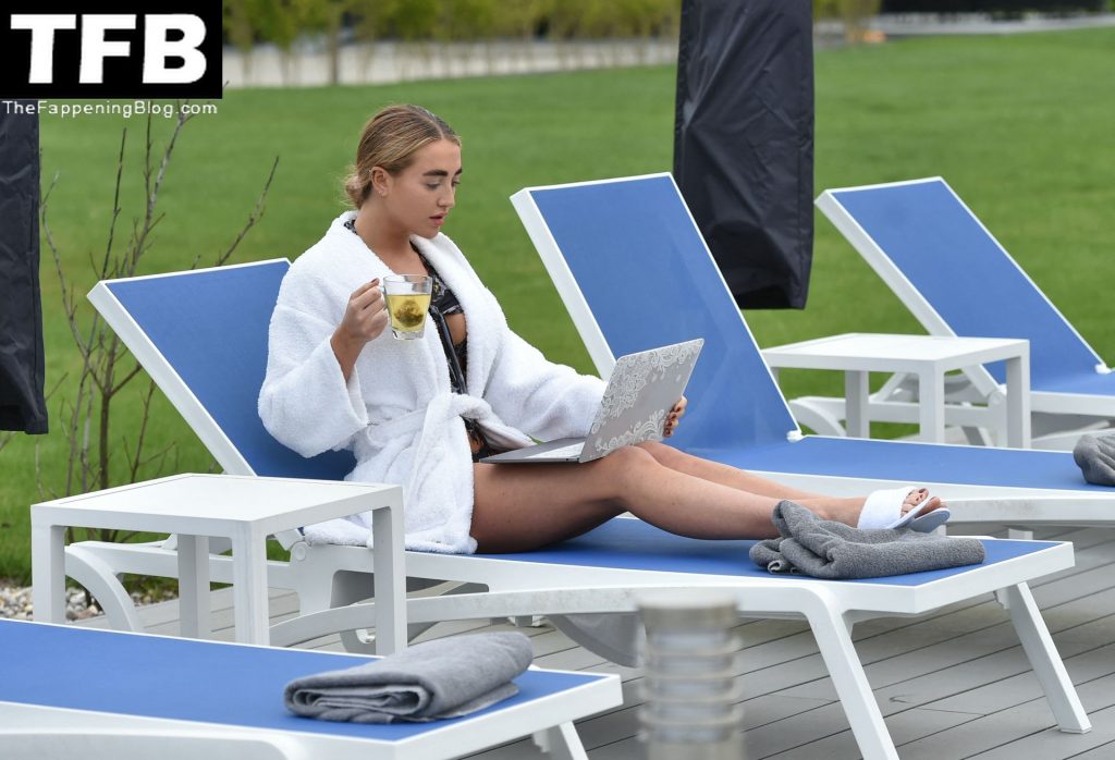 Georgia Harrison Enjoys a Day at Glass House Retreat Spa in Essex (23 Photos + Video)