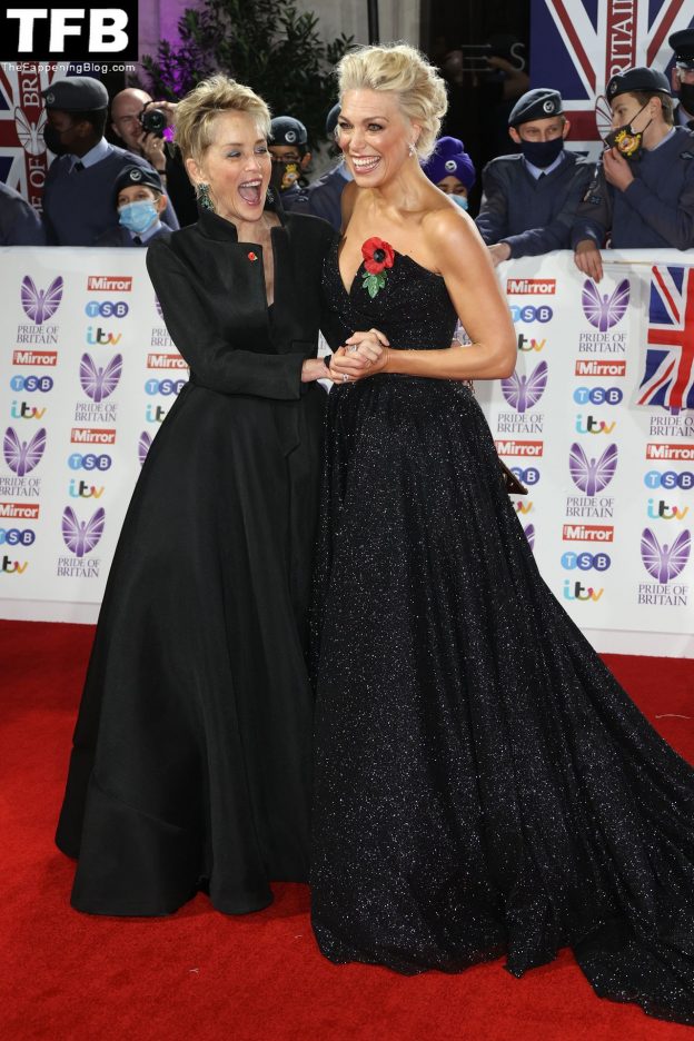 Hannah Waddingham Shows Off Her Sexy Tits At The Pride Of Britain