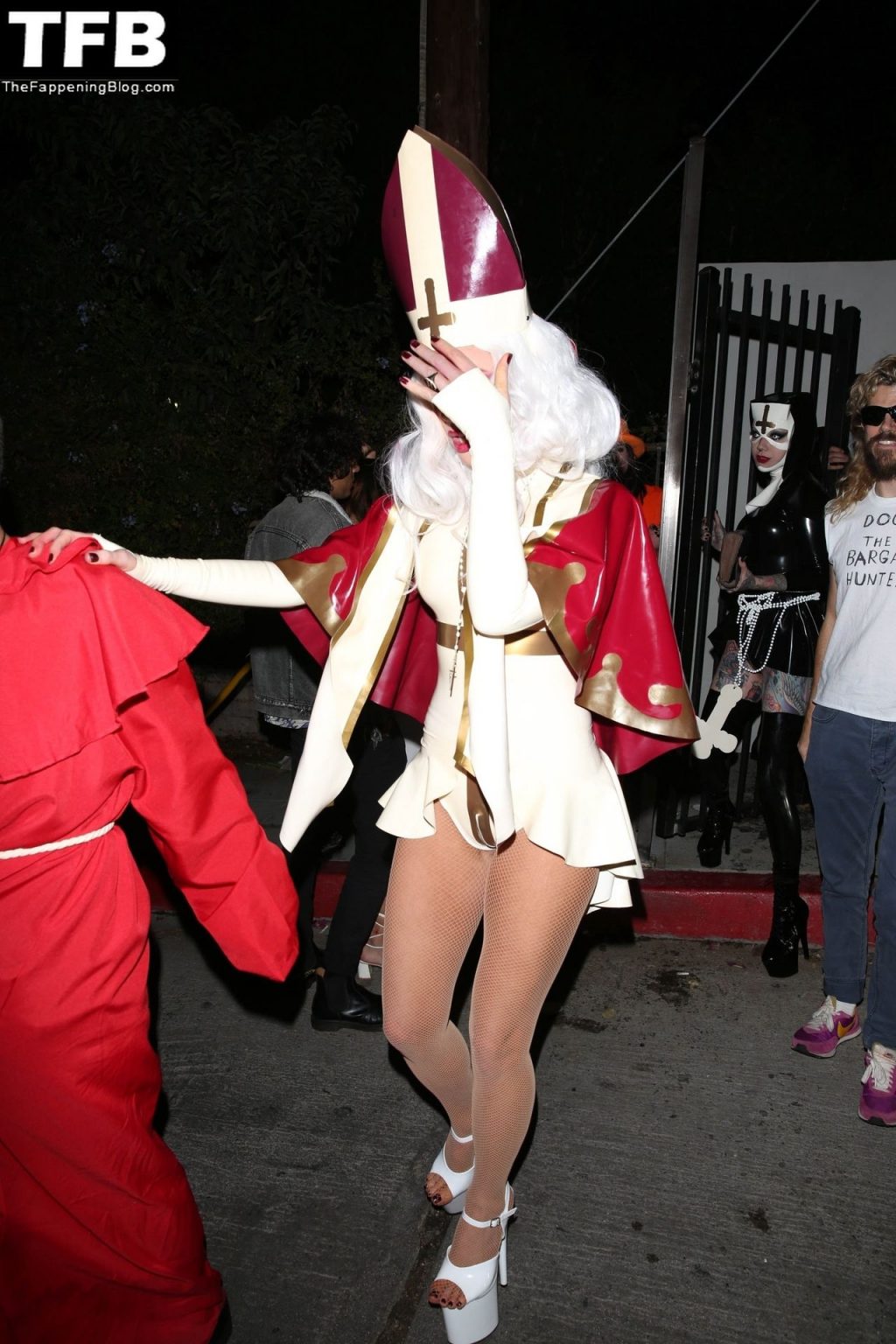 Leggy Kate Beckinsale Dresses Up as a Pope for Halloween (35 Photos)