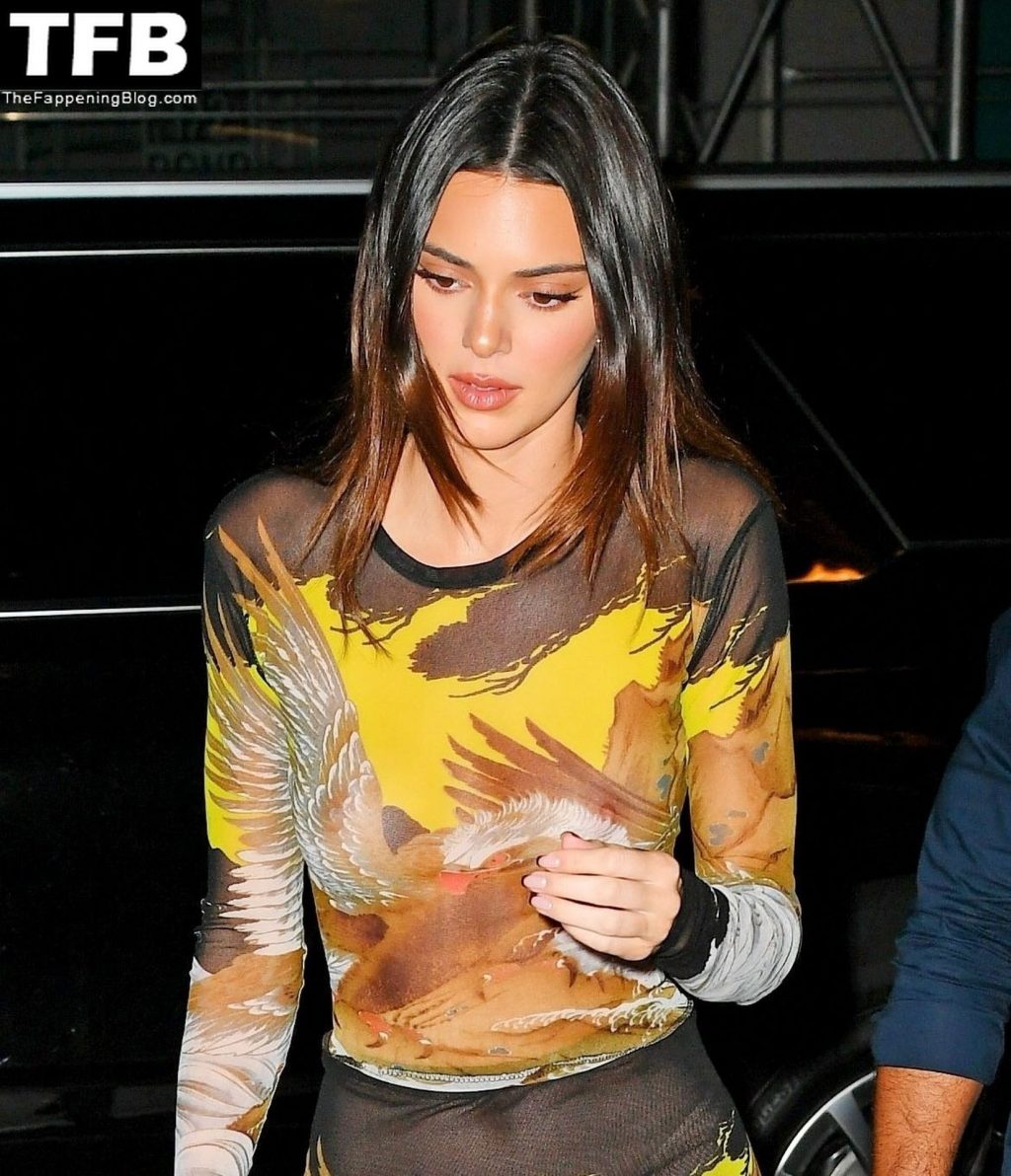 Kendall Jenner is Seen Braless in a See-Through Dress (44 Photos)