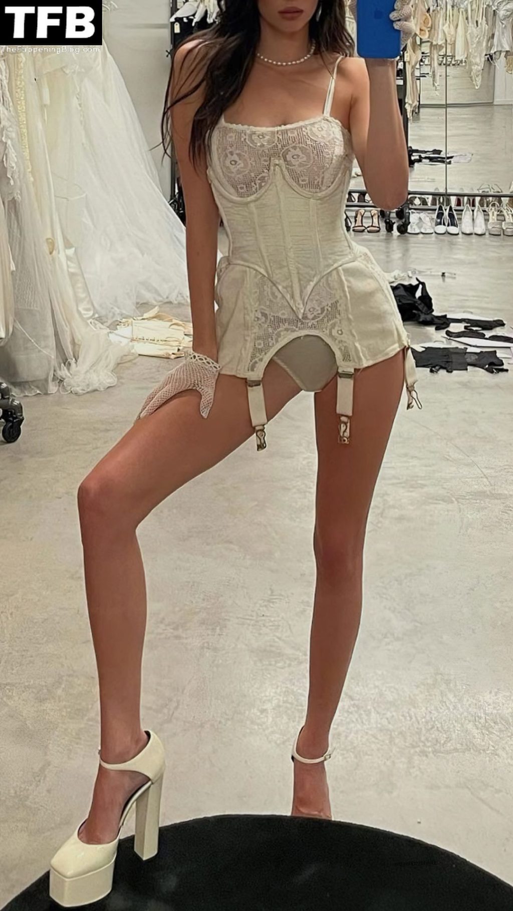 Kendall Jenner Flaunts Her Sexy Ass in Thong Panties (10 Photos)