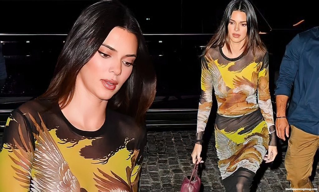 Kendall Jenner is Seen Braless in a See-Through Dress (44 Photos)