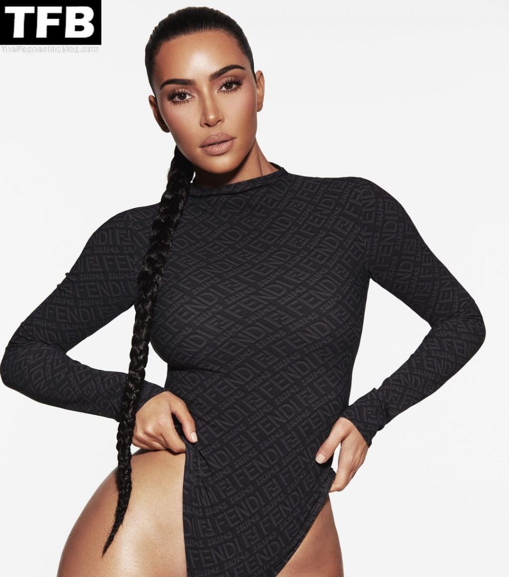 Kim Kardashian Sexy – FENDI x SKIMS (7 Photos)