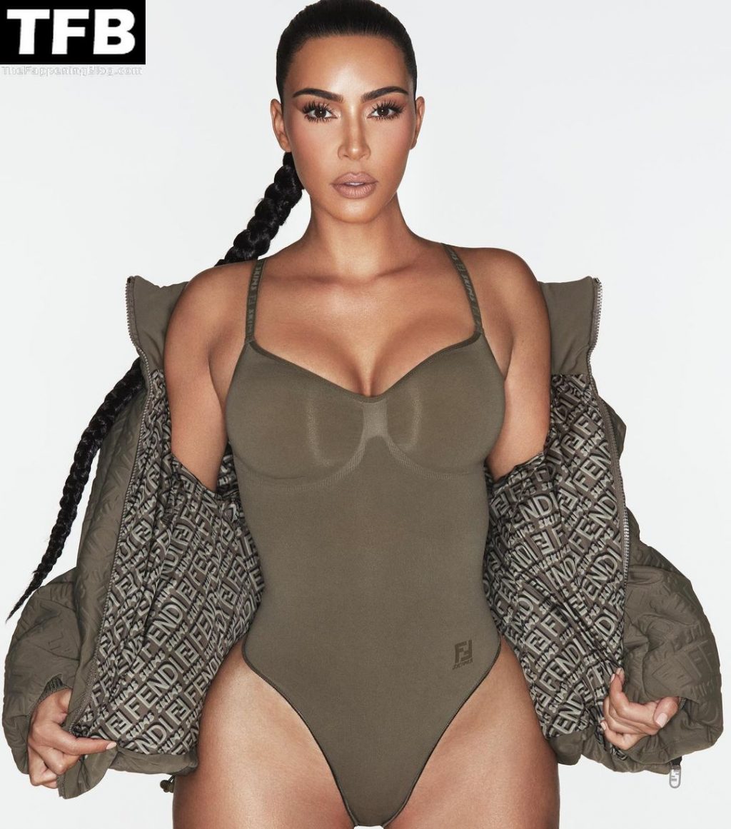 Kim Kardashian Sexy – FENDI x SKIMS (7 Photos)