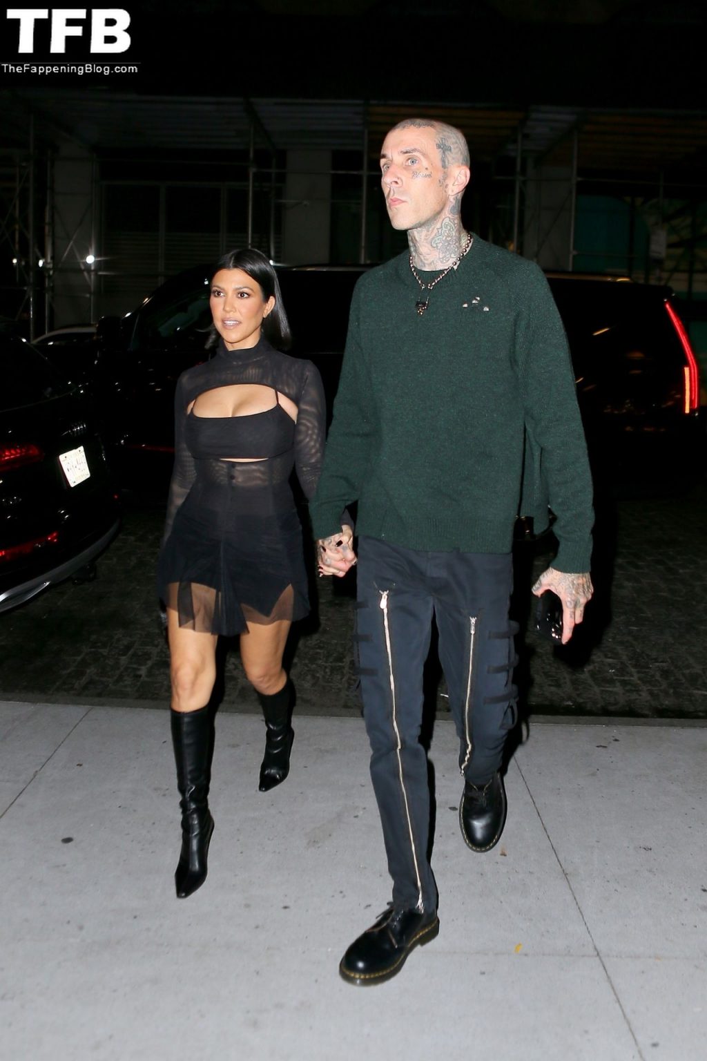 Kourtney Kardashian &amp; Travis Barker Step Out For Dinner at Zero Bond in NYC (46 Photos)