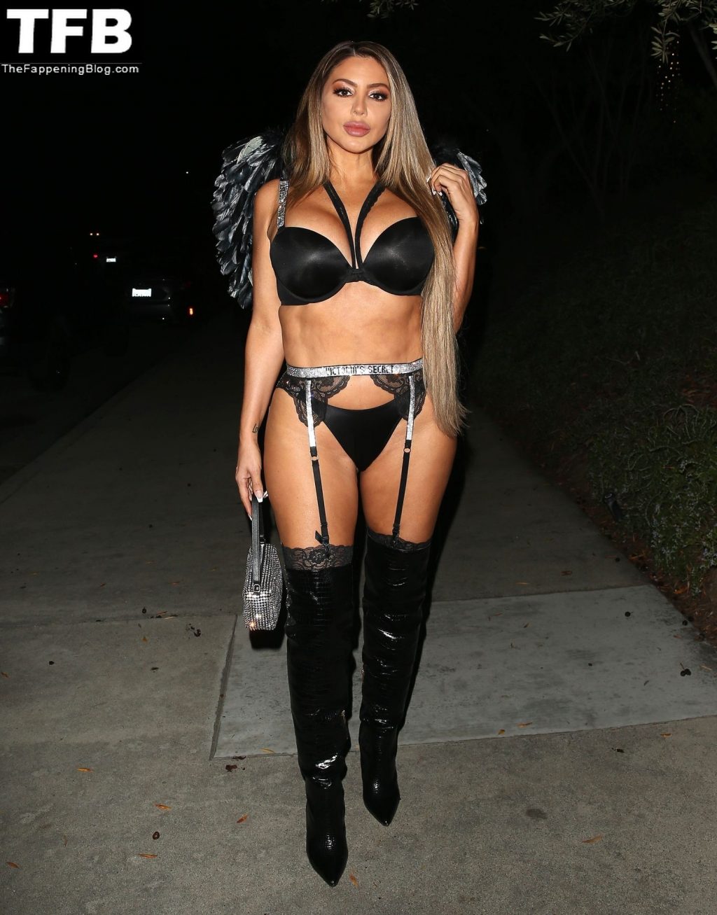 Larsa Pippen is Seen in Lingerie as a Victoria’s Secret Angel For a Halloween Bash (78 Photos)