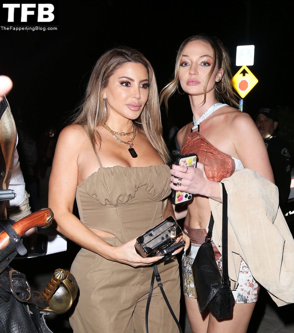 Busty Larsa Pippen Steps Out of Her Stunning Red Ferrari Sports Car While out in WeHo (52 Photos)