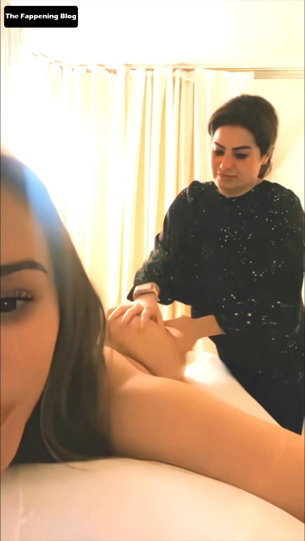 Topless Yanet Garcia Enjoys Her Ass Massage (8 Pics + Video)