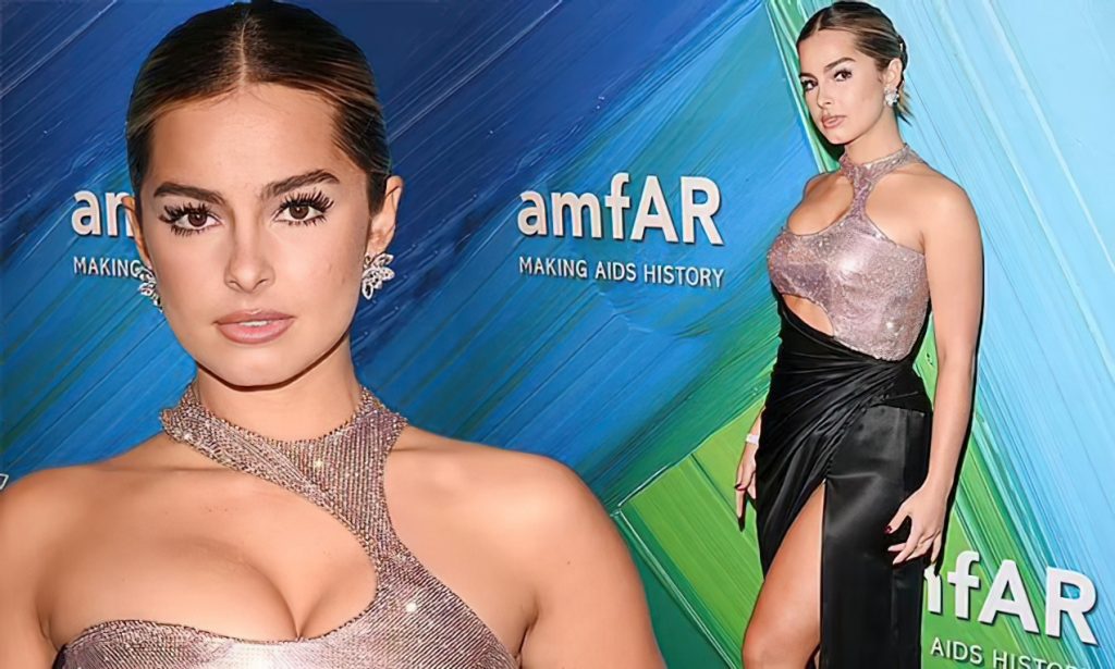 Addison Rae Puts Her Cleavage Front and Center in a Silky Black Gown at amfAR Gala (86 Photos)