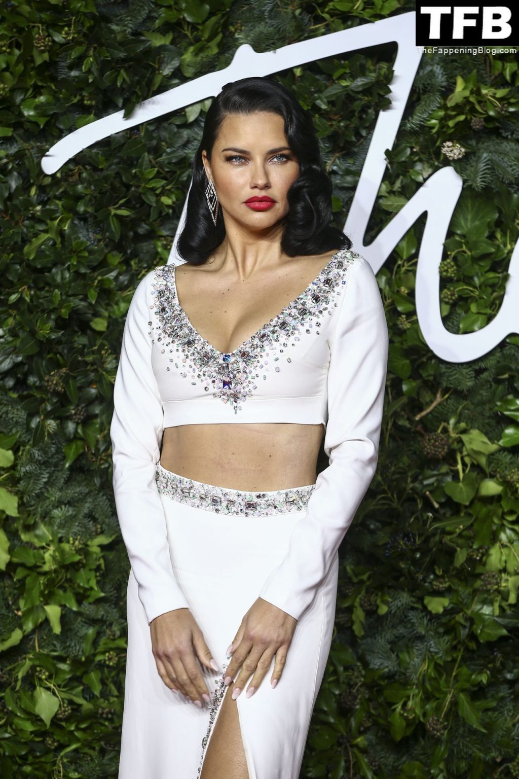 Adriana Lima Shows Off Her Sexy Tits &amp; Legs at The Fashion Awards 2021 (58 Photos)