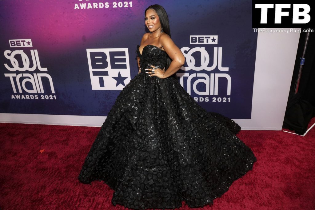 Ashanti Shows Off Her Boobs at the 2021 Soul Train Awards (12 Photos)