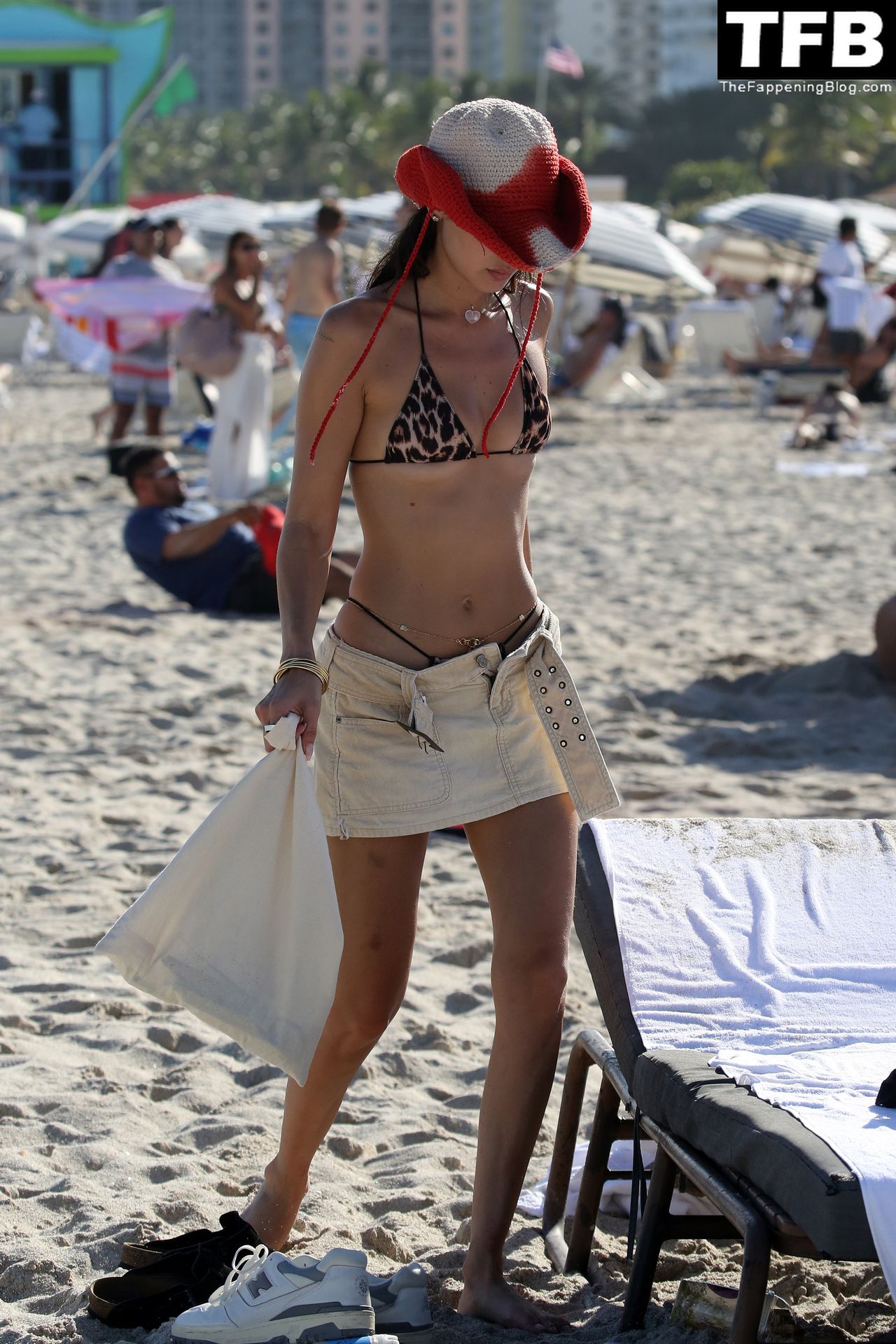 Bella Hadid on Beach Bikini 17