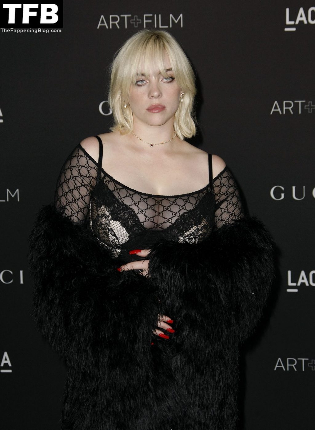 Billie Eilish Displays Her Sexy Boobs the 10th Annual LACMA ART+FILM Gala (37 Photos)