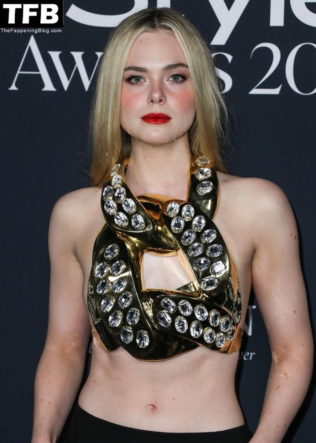 Elle Fanning Shows Plenty of Midriff as She Poses at the 6th Annual InStyle Awards (106 Photos)