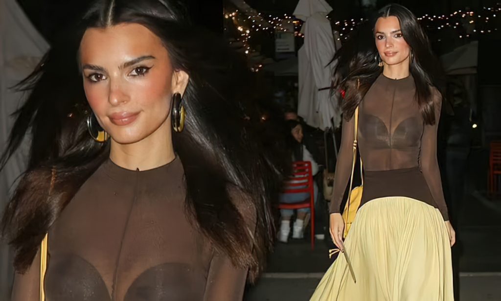 Emily Ratajkowski Puts The Fappening Figure on Display in a See-Through Top (13 Photos)