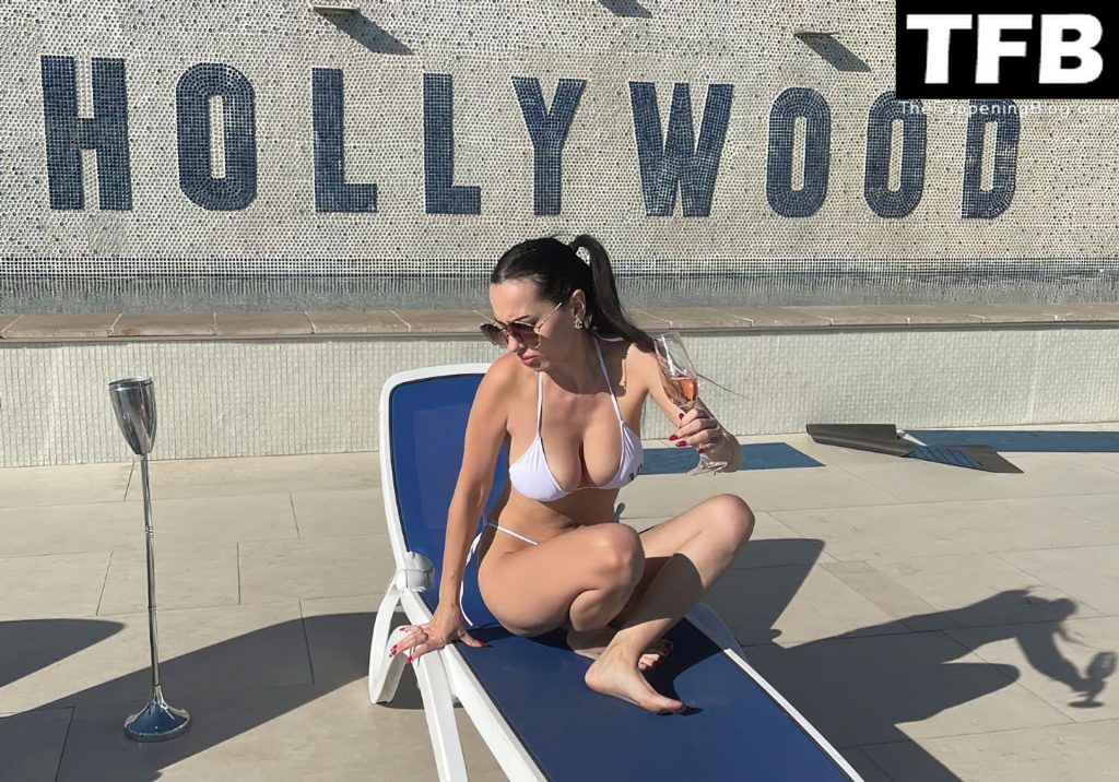Iva Kovacevic Sunbathes in a Small White Bikini (16 Photos)