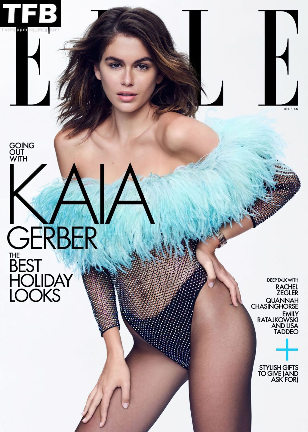 Kaia Gerber Looks Beautiful in a Sexy Shoot for ELLE Magazine (12 Photos)