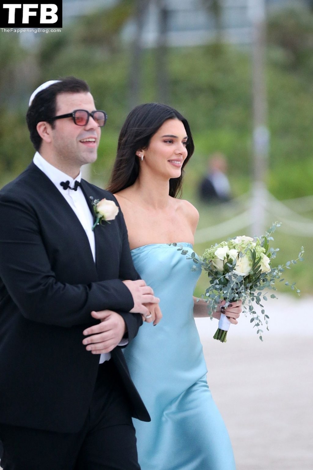 Kendall Jenner &amp; Bella Hadid Look Radiant as Barefoot Bridesmaids at a Beach Wedding in Miami (90 Photos)