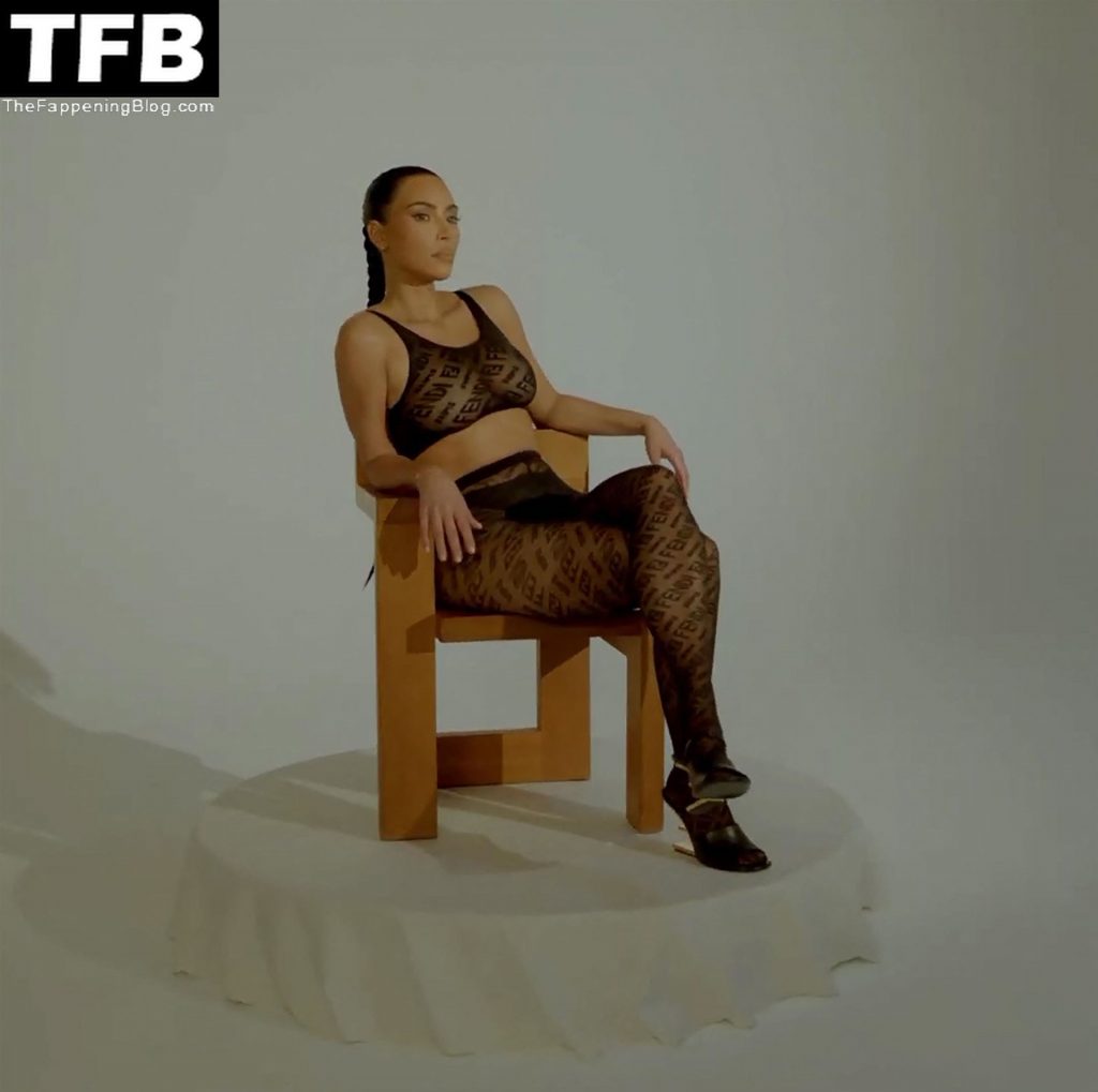 Kim Kardashian Promotes FENDI x SKIMS Collection (42 Pics + Video)
