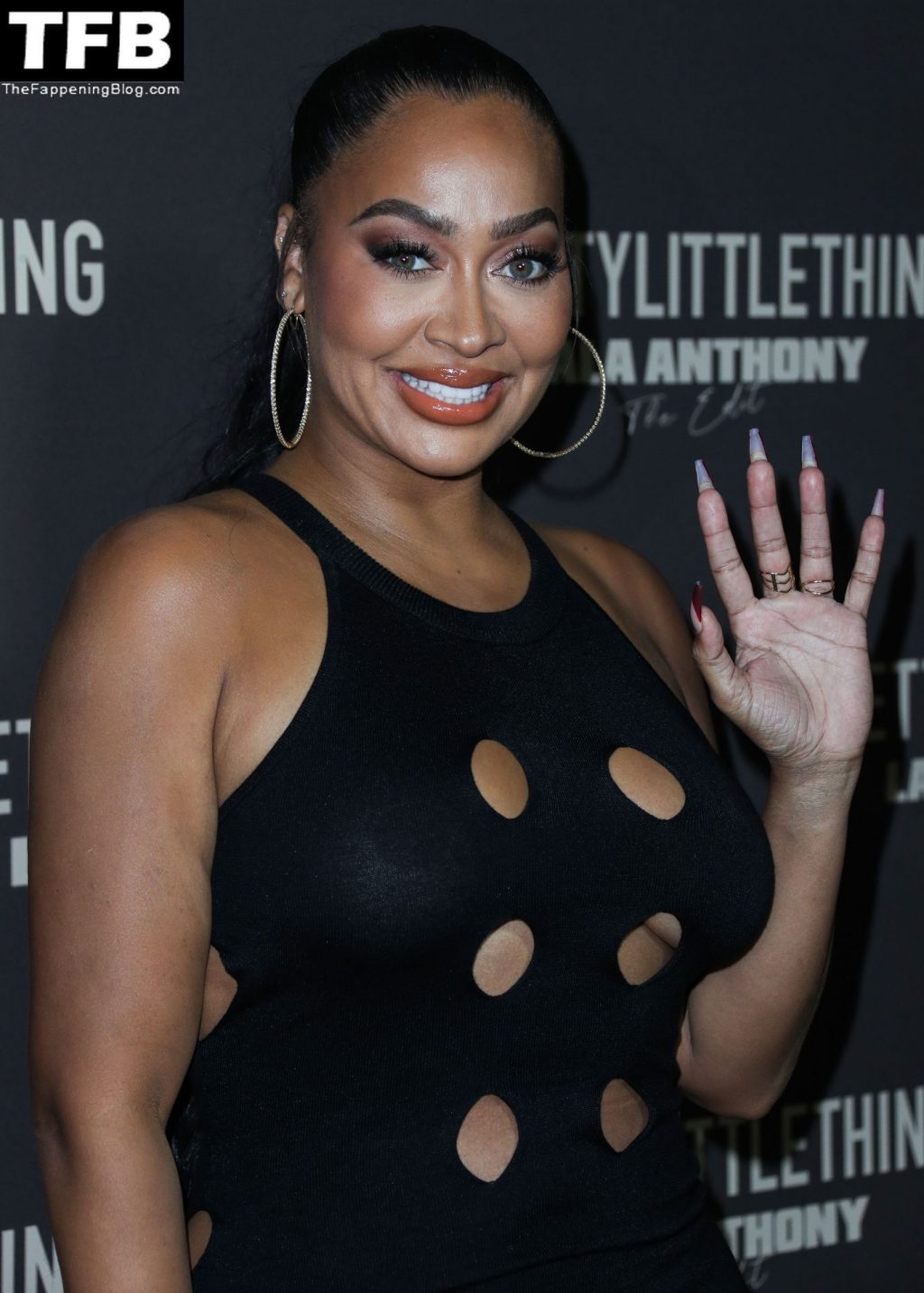 La La Anthony Shows Her Nude Tits in a See-Through Dress at the PrettyLittleThing Launch Party (29 Photos)