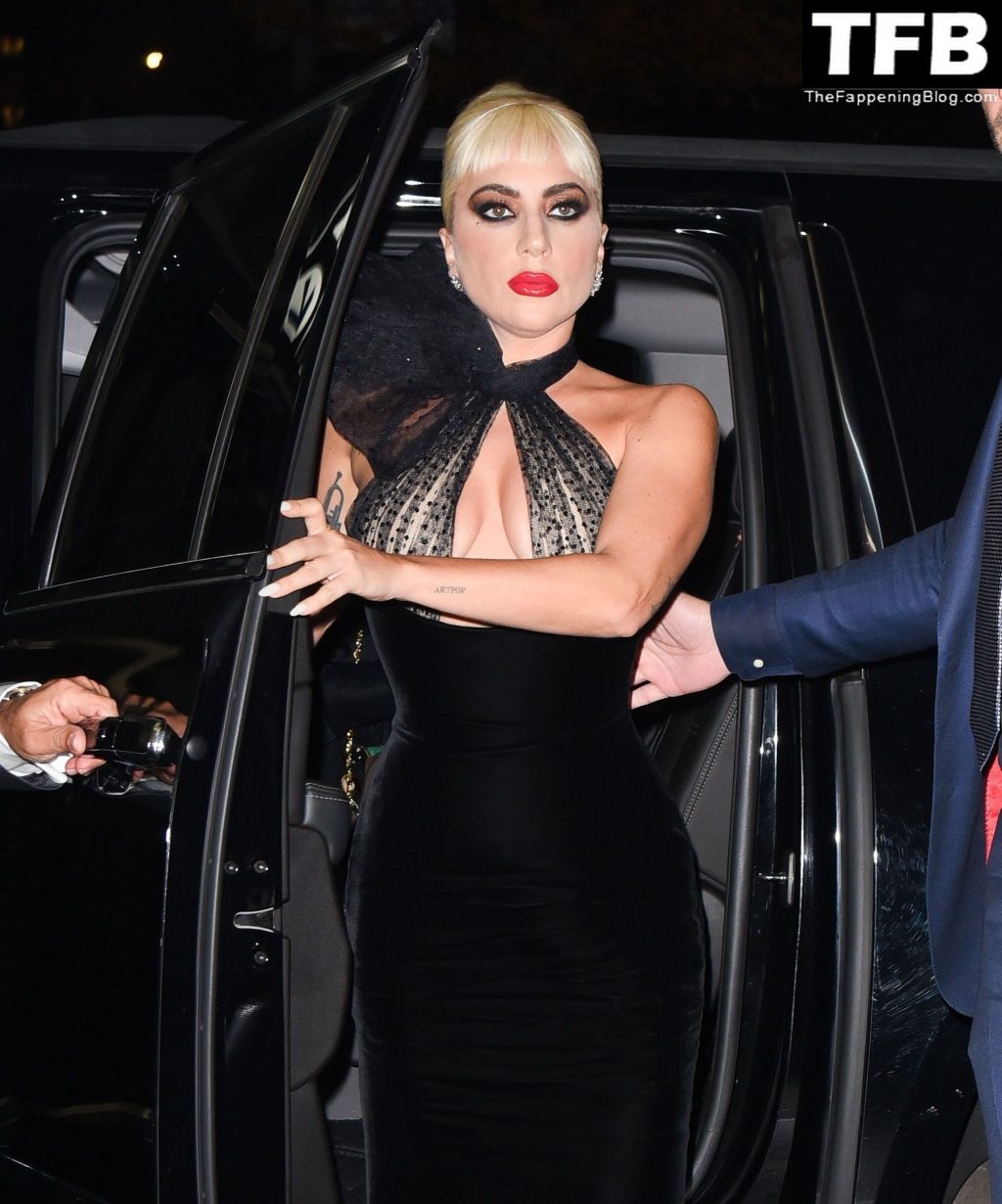 Lady Gaga is Seen in a Sexy See-Through Dress in NYC (14 Photos)