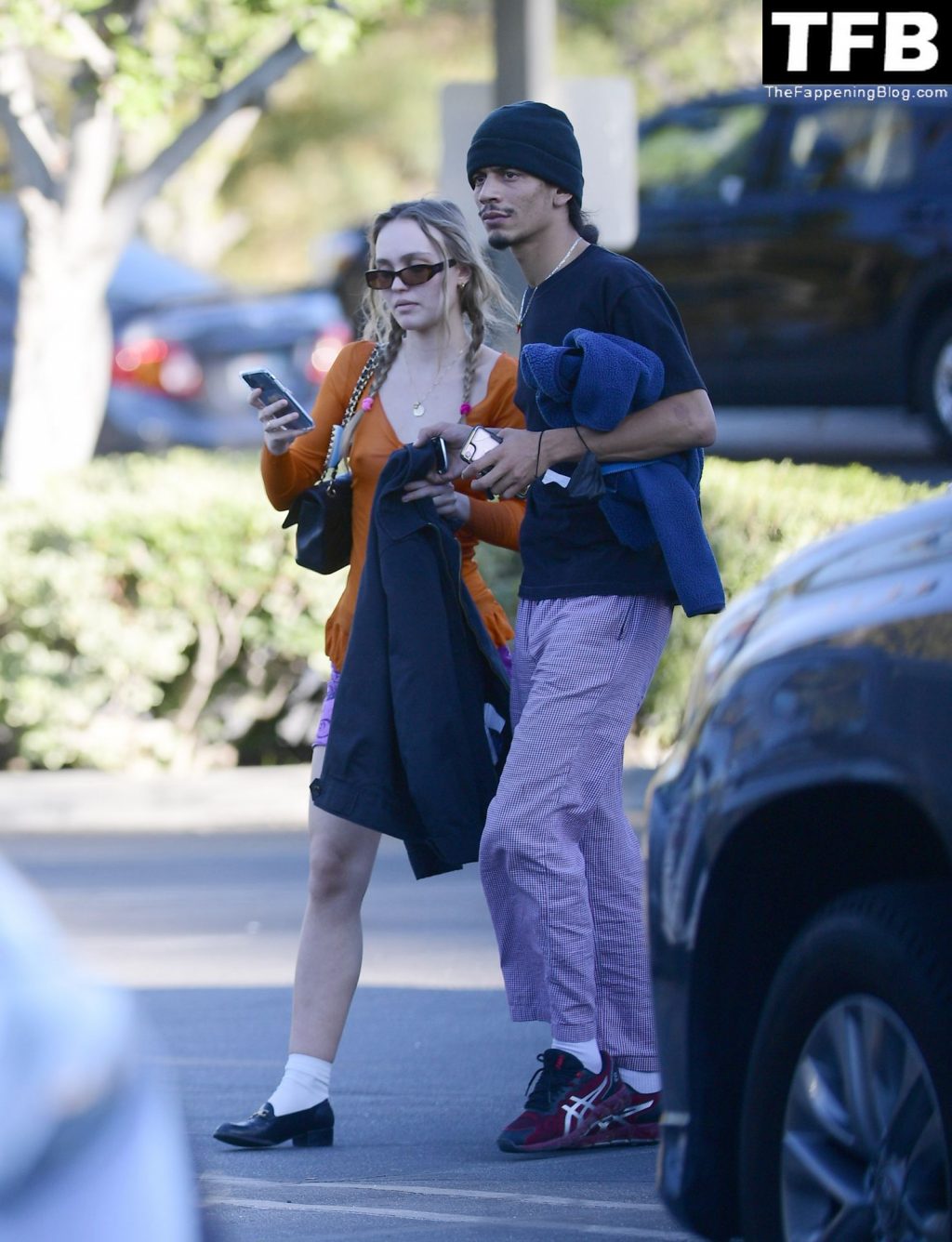 Braless Lily-Rose Depp &amp; Yassine Stein Head Out to Dinner in LA (21 Photos)