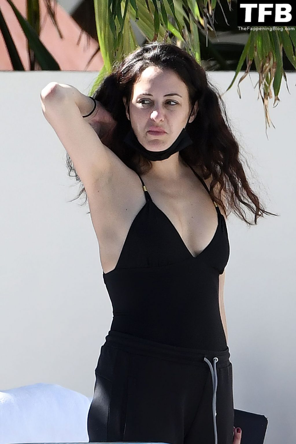 Melanie Hamrick Looks Sexy in a Black Swimsuit in Miami (47 Photos)