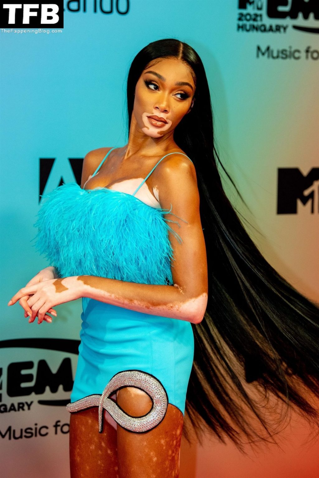 Winnie Harlow Looks Hot at the MTV Europe Music Awards in Budapest (61 Photos)