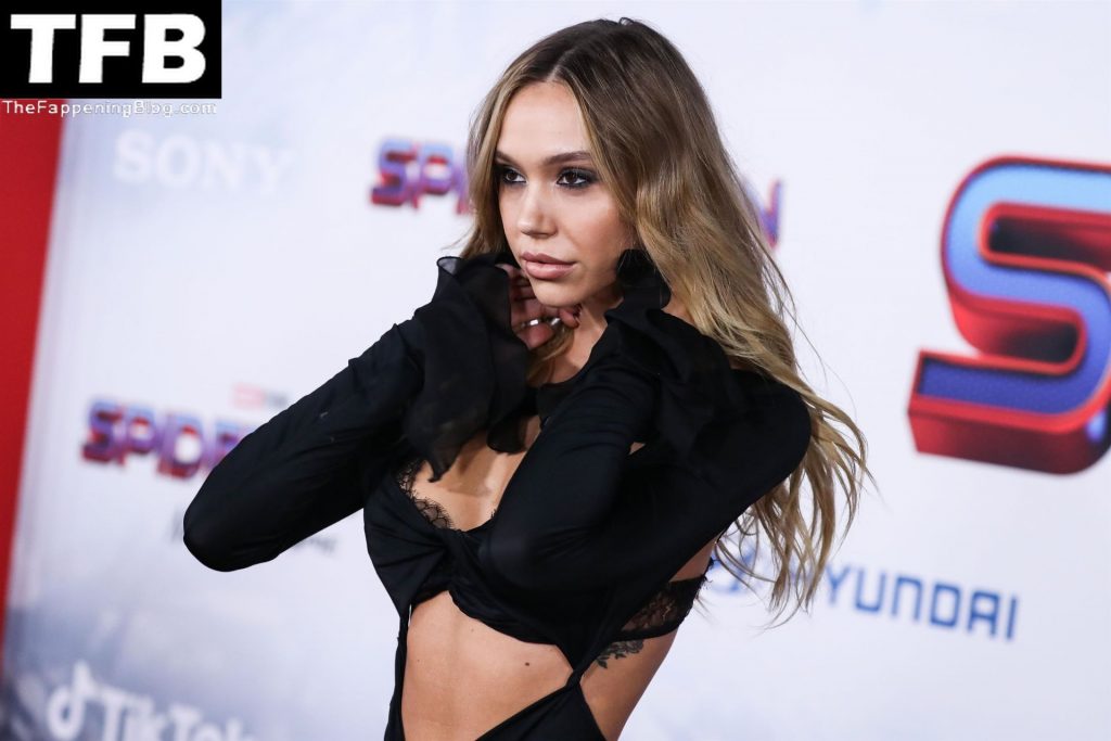 Alexis Ren Stuns on the Red Carpet at the LA Premiere of “Spider-Man: No Way Home” (63 New Photos)